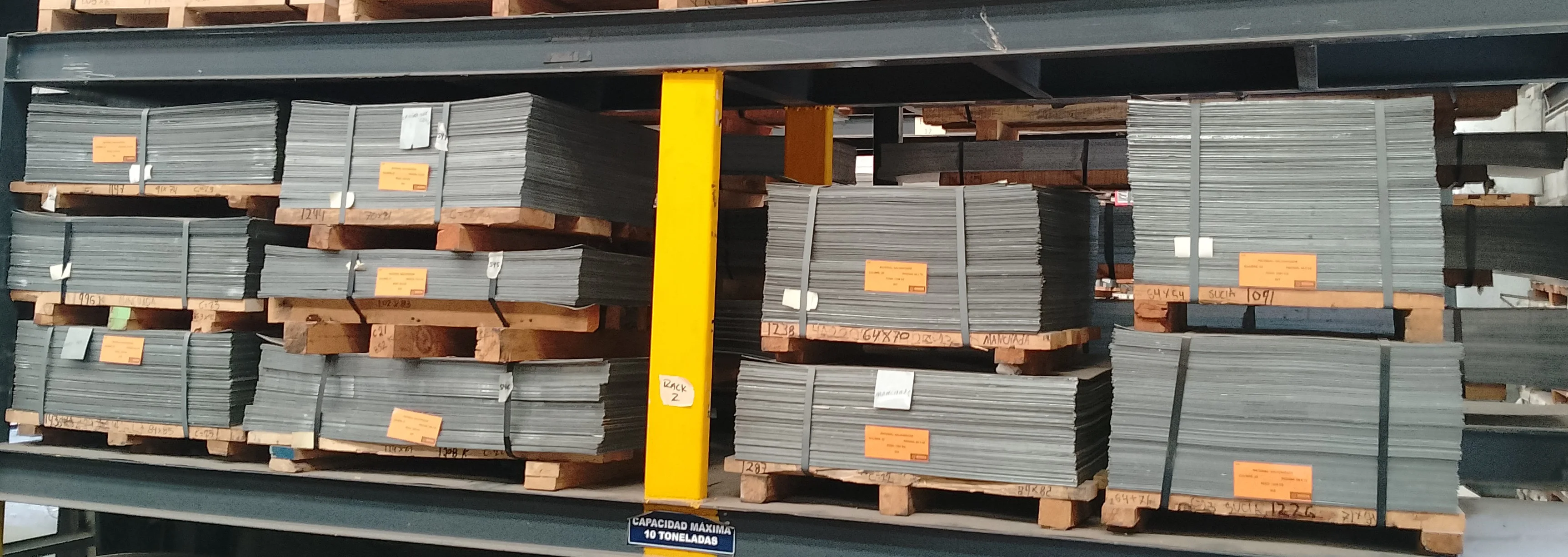 Recortes de lámina galvanizada