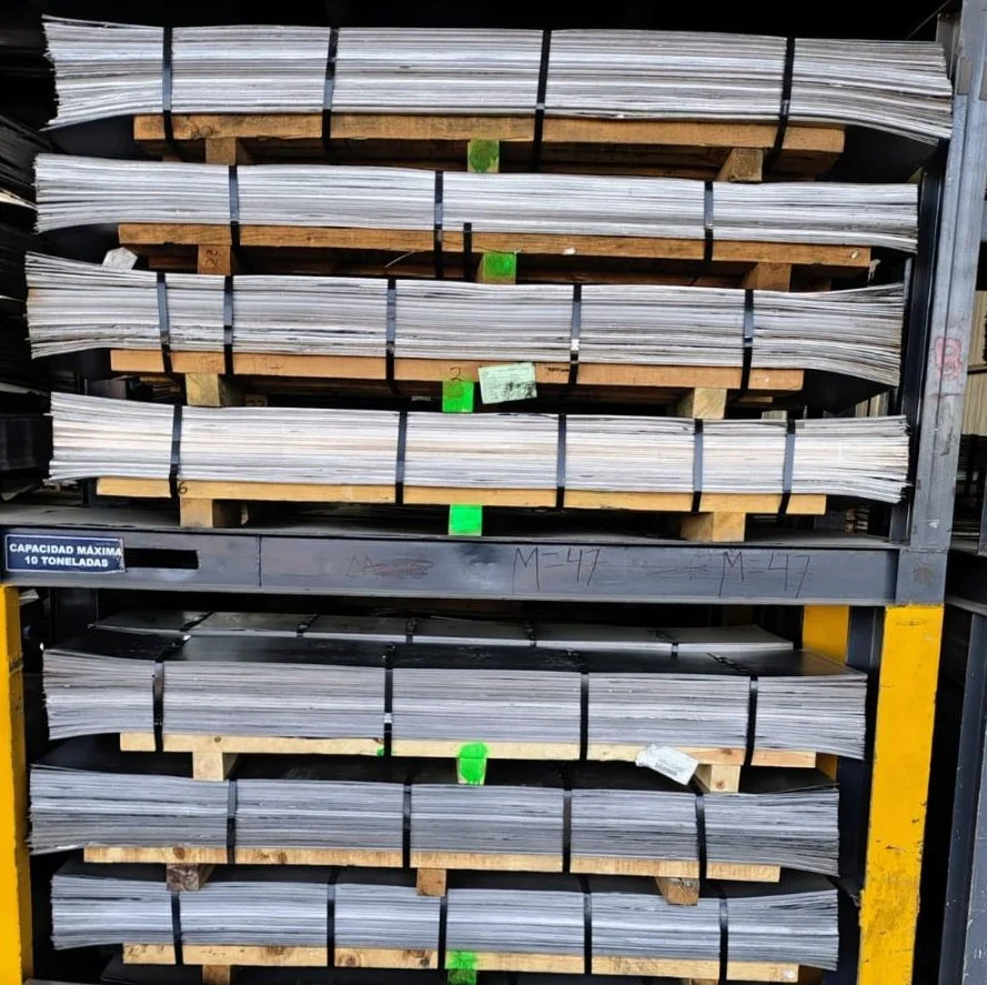 Recortes de lámina aluminizada